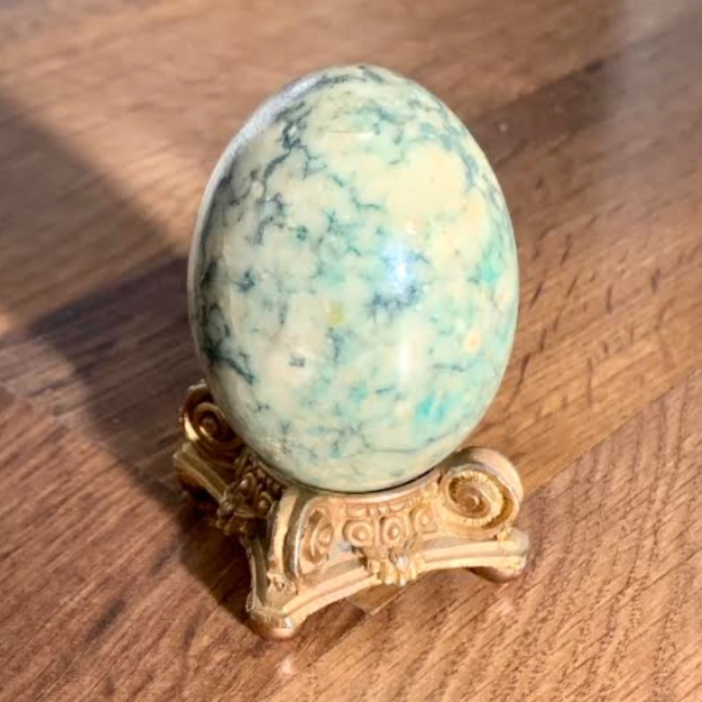 Vintage Amazonite Egg